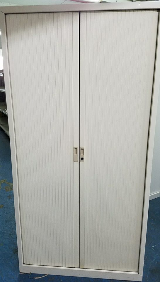 (1000mm)米白色高身卷门柜 65089